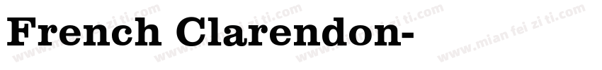 French Clarendon字体转换